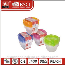 Comida de microondas plástico recipiente 0.14L(1pc)